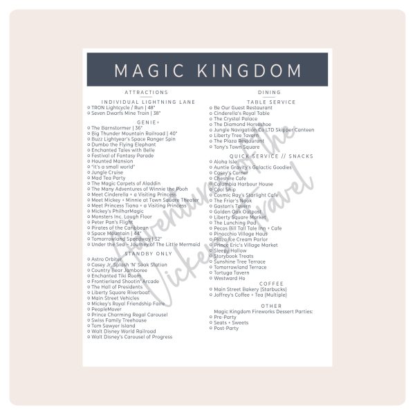 Walt Disney World Planner | INSTANT DIGITAL DOWNLOAD - Image 3