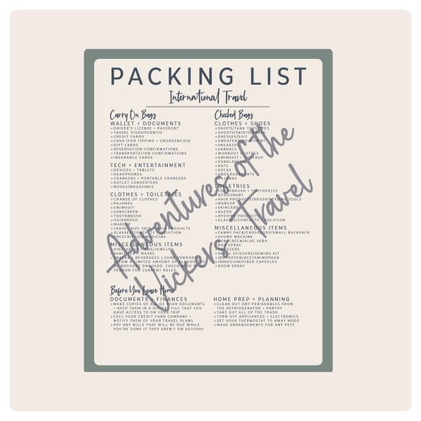 My Packing Lists | INSTANT DIGITAL DOWNLOAD - Image 4